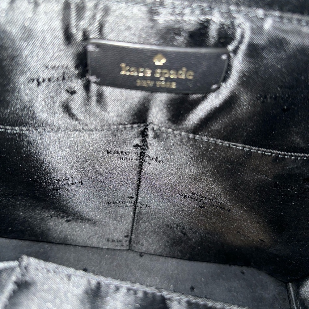 Kate Spade Plaid Black and Cream Backpack - Picture 6 of 8